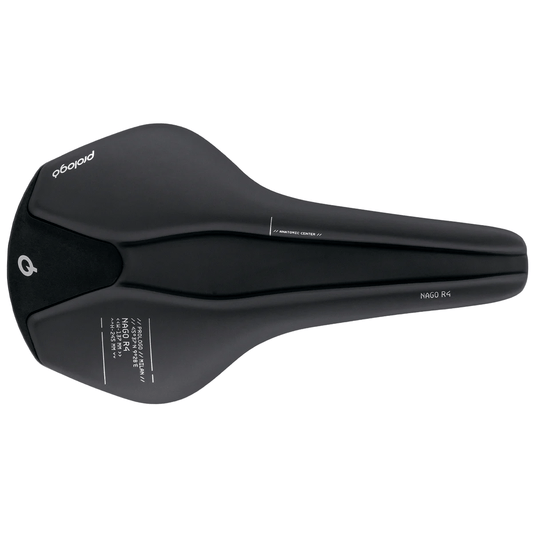 Saddle PROLOGO NAGO R4 Rails Tirox width 137mm Black