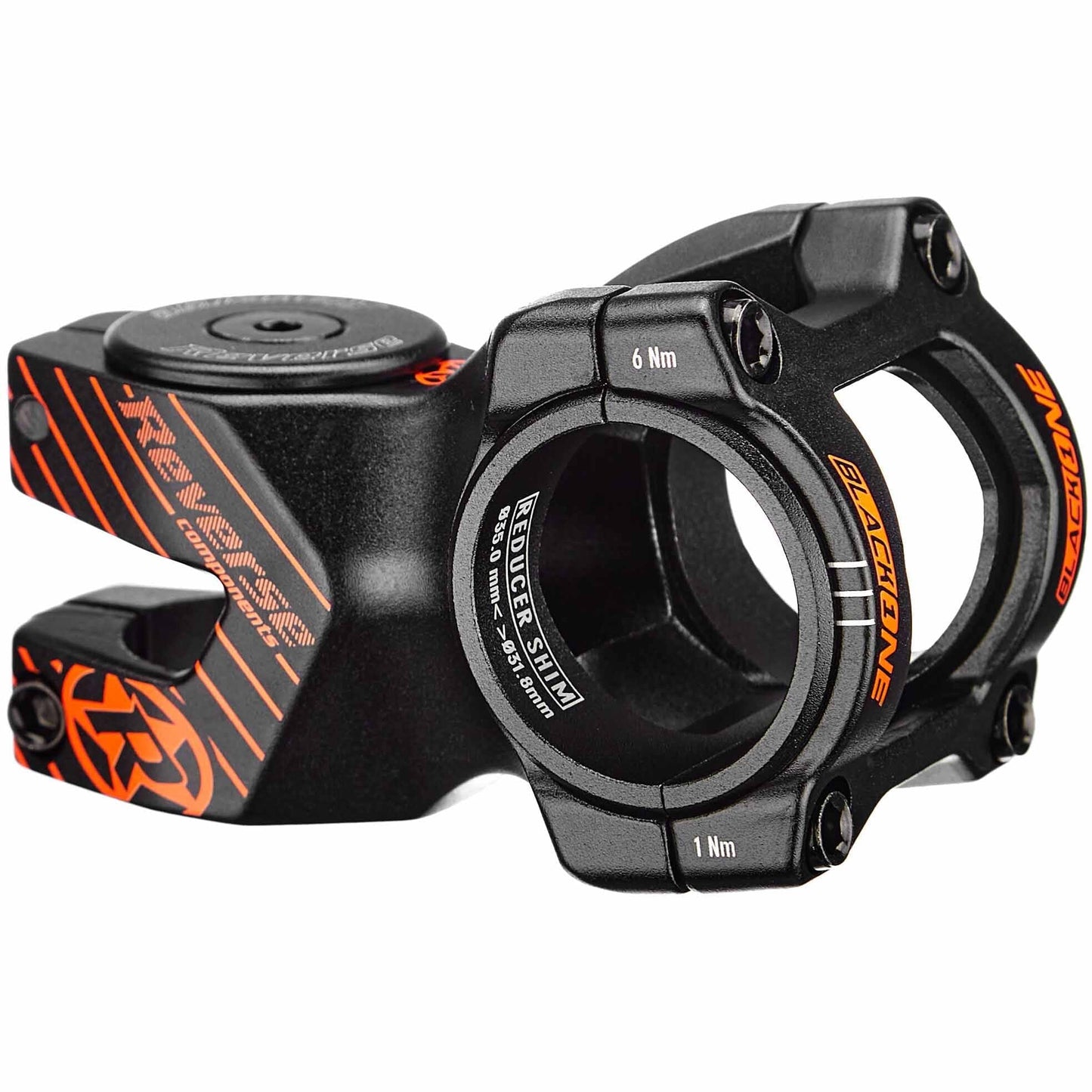 Potence REVERSE COMPONENTS BLACK ONE D-2 Noir/Orange