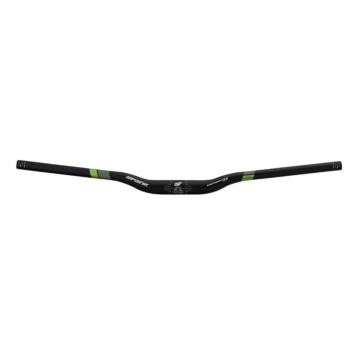 handlebar SPANK OOZY 35 Rise 25mm 35/780mm Black/Green