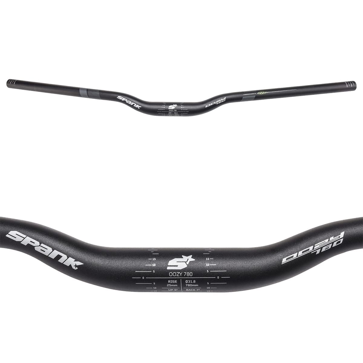 Cintre SPANK OOZY TRAIL 780 VIBROCORE Rise 25 mm 31,8/780 mm