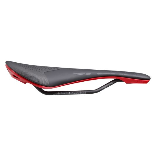 Saddle SPANK SPIKE 160 Leather Rails CrMo Red