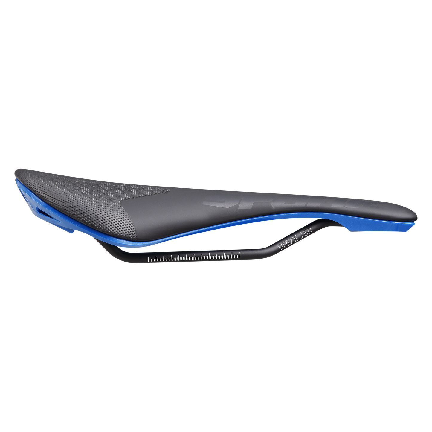 Saddle SPANK SPIKE 160 Leather Rails CrMo Blue