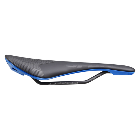 Saddle SPANK SPIKE 160 Leather Rails CrMo Blue