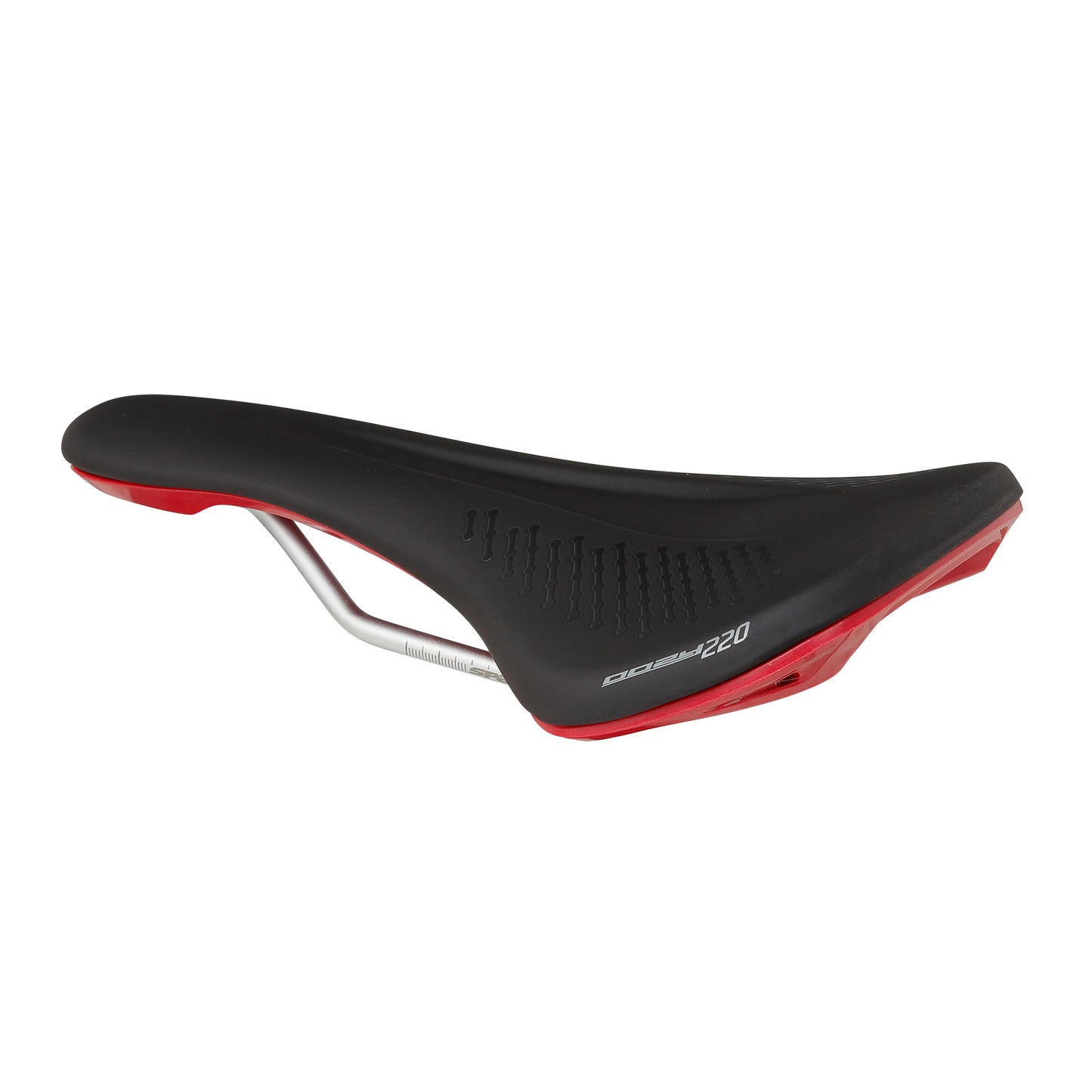 Saddle SPANK OOZY 220 144mm Rails CrN/Ti Red