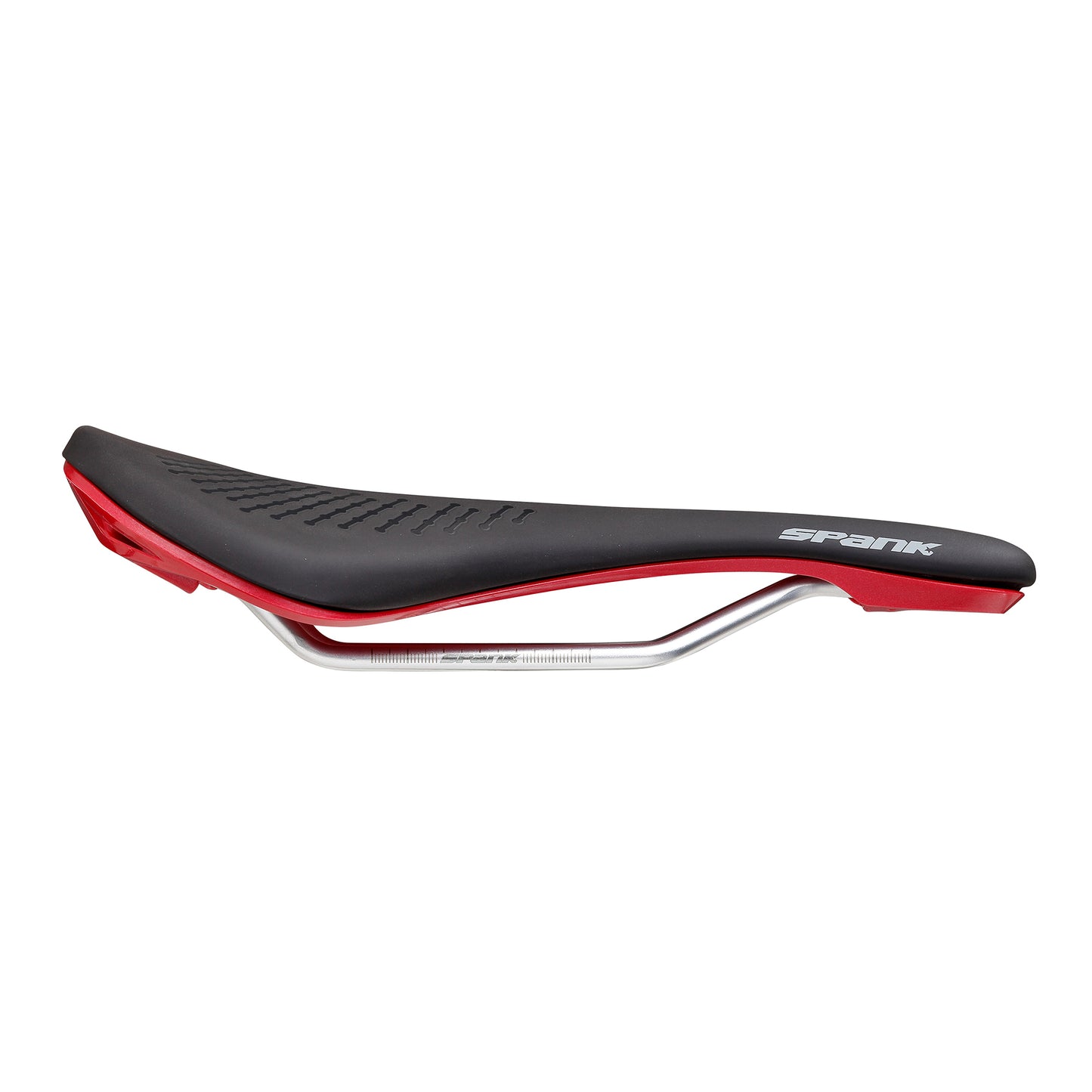 Saddle SPANK OOZY 220 144mm Rails CrN/Ti Red