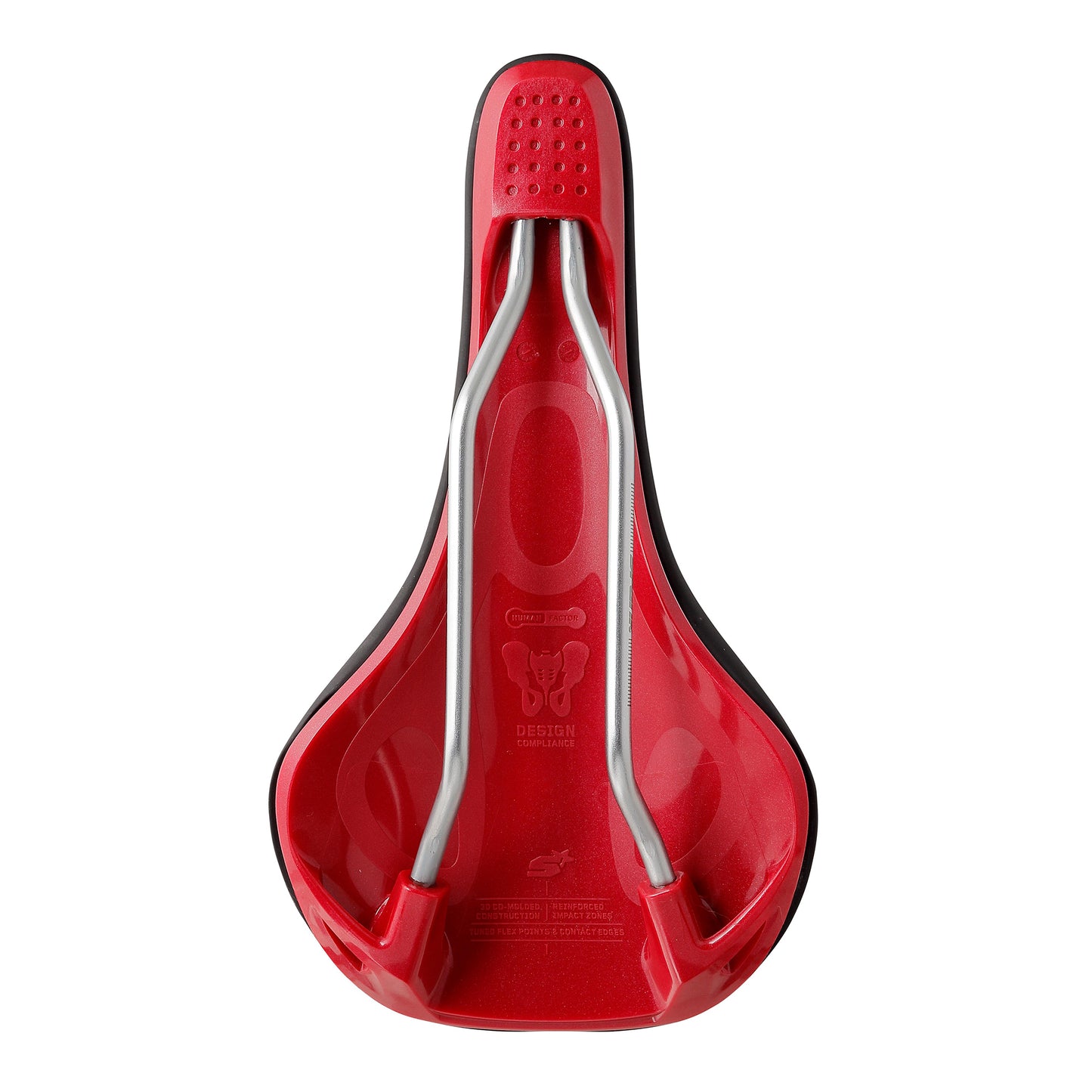 Saddle SPANK OOZY 220 144mm Rails CrN/Ti Red