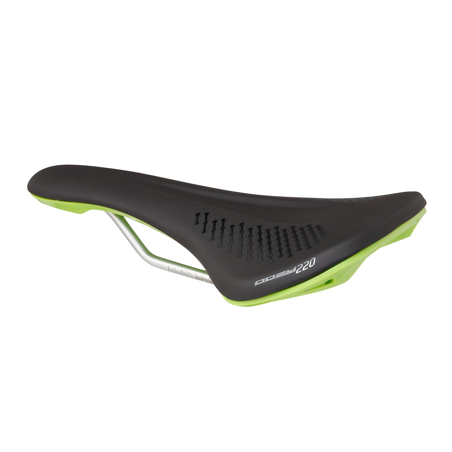 Saddle SPANK OOZY 220 144mm Rails CrN/Ti Green