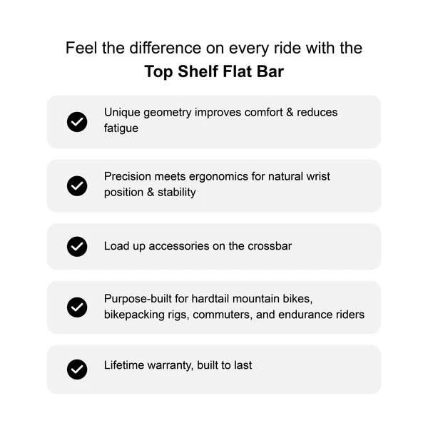REDSHIFT Rise Flat Handlebar, 50 mm, 800 mm