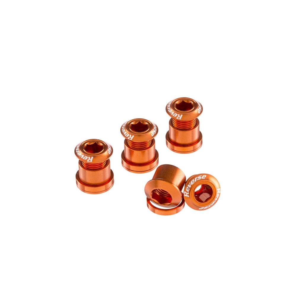 Set of 4 REVERSE COMPONENTS Orange chimney screws