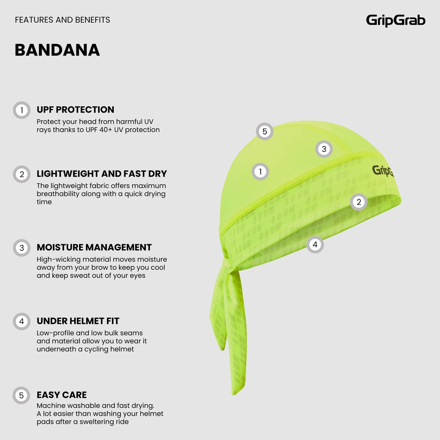 Bandana GRIPGRAB Yellow