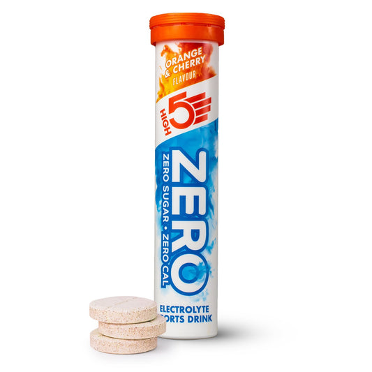 Boisson Anticrampe HIGH5 ZERO Tube of 20 Orange and Cherry tablets