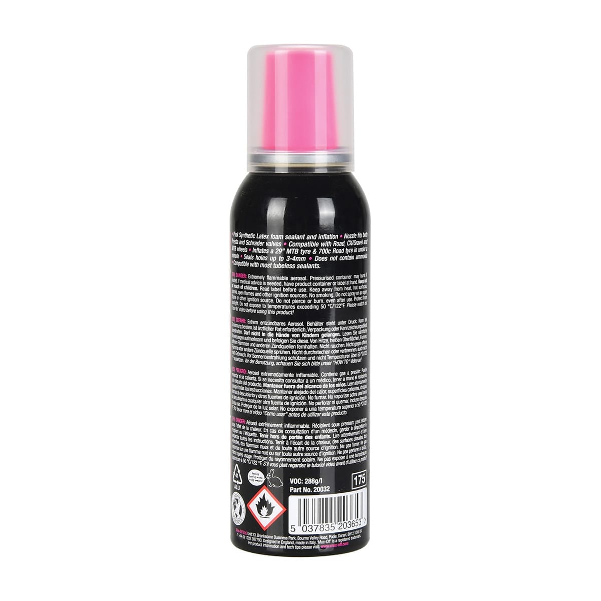 Bombe Réparation Crevaison MUC-OFF B.A.M (125 ml)