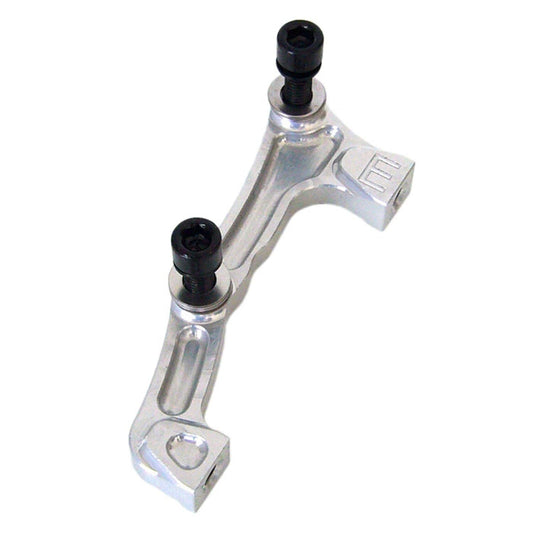 Front Caliper Adapter PM / IS FOX 40 HOPE 203 mm Disc #HBME Silver
