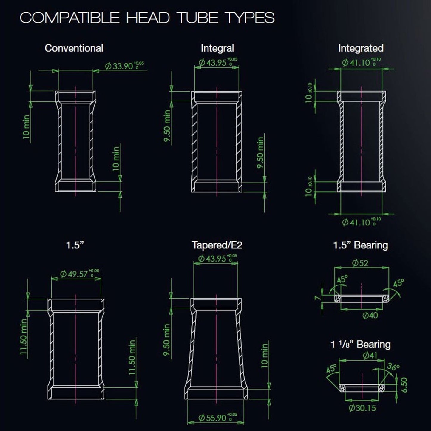Bass Tray for HOPE PICK'N'MIX 1,5" External Headset EC49 Black