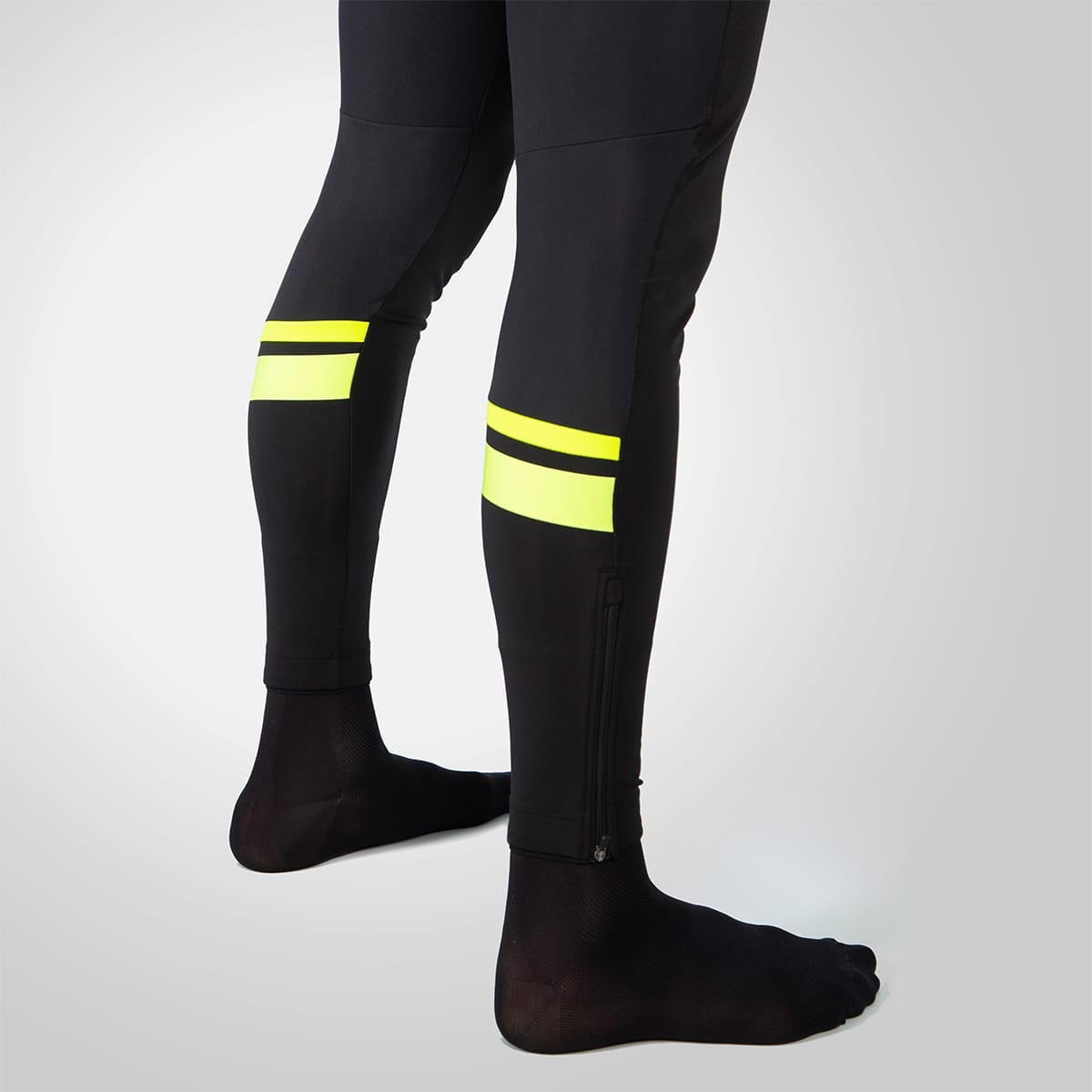 Cuissard Long à Bretelles ENDURA WINDCHILL Noir/Jaune