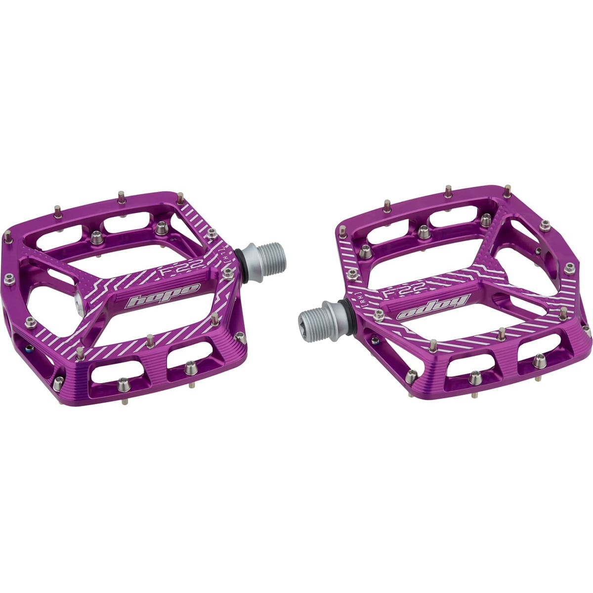 HOPE F22 Violet flat pedals