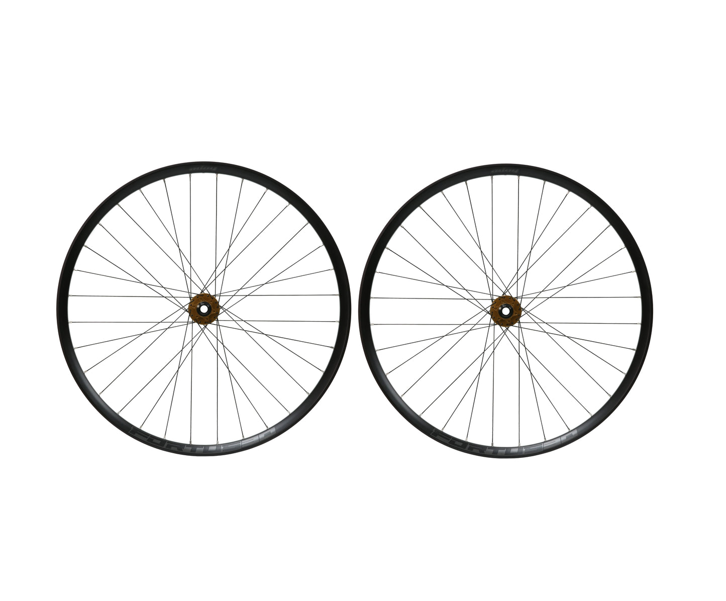 Pair of HOPE FORTUS 30 W 29" PRO 5 Boost Sram XD 6 Hole Bronze Wheels