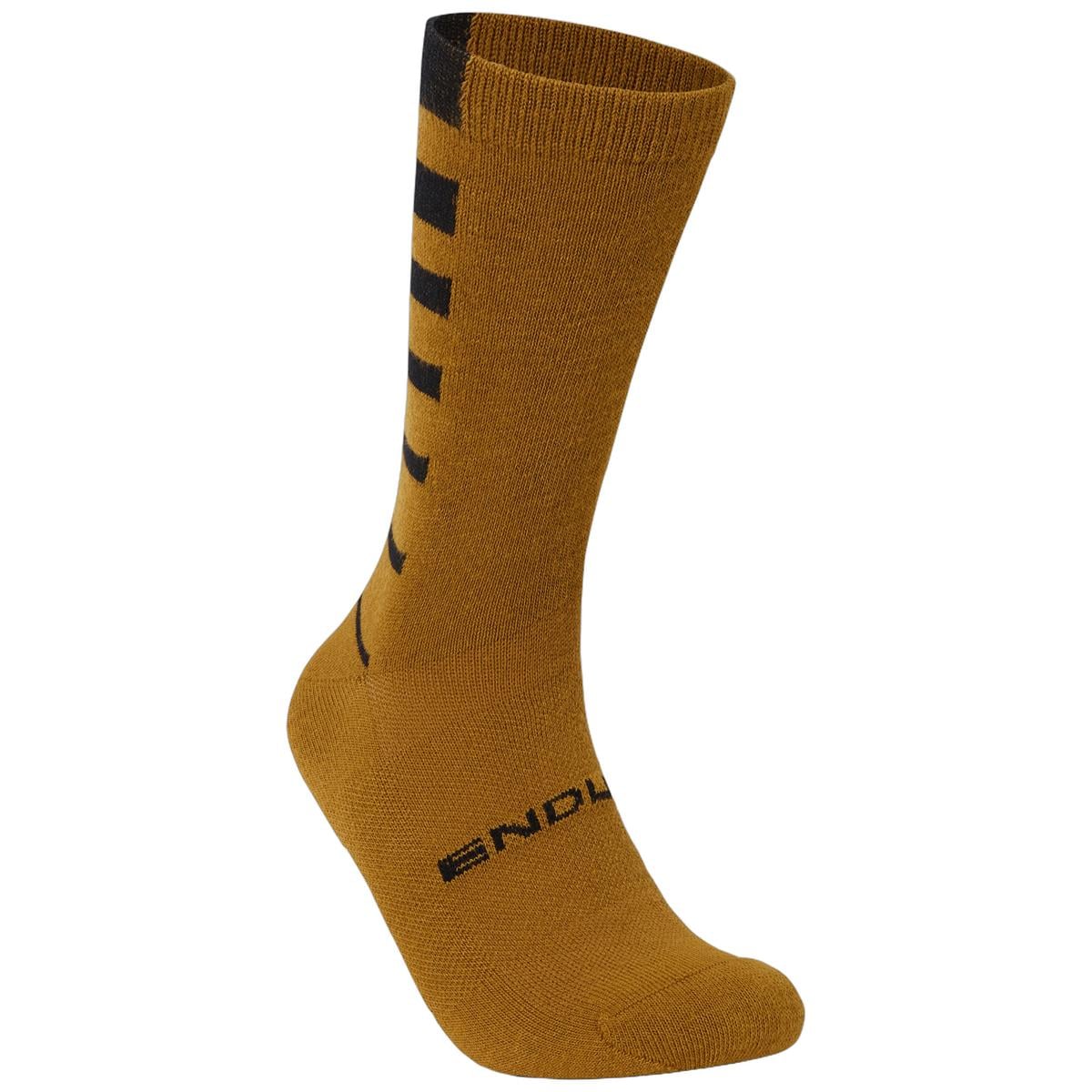 ENDURA COOLMAX STRIPE 2 Pairs Bronze/Red Socks