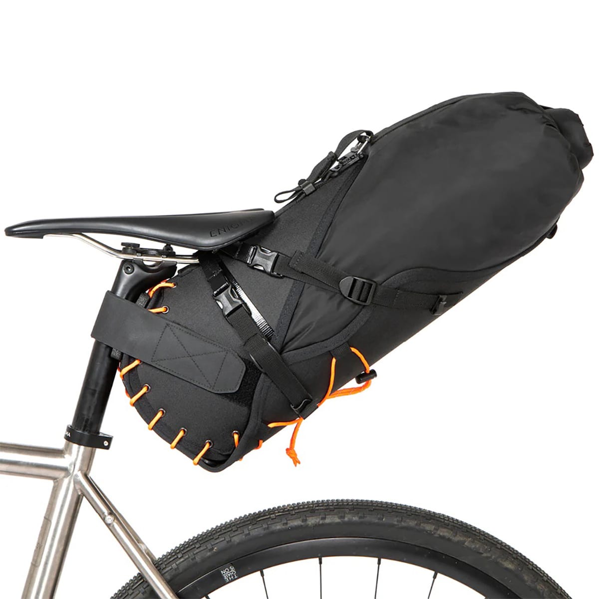 RESTRAP SADDLE BAG 18 L Orange + DRY BAG Black