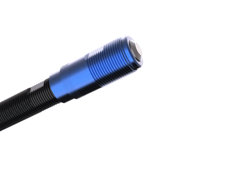 Set of 2 BBB CORE CAP Valve Ends with Nuts Red