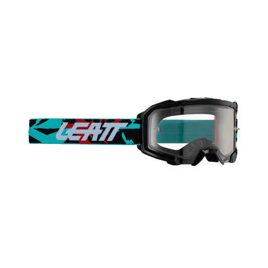 LEATT VELOCITY 4.5 Black Goggle 83% Clear Shield