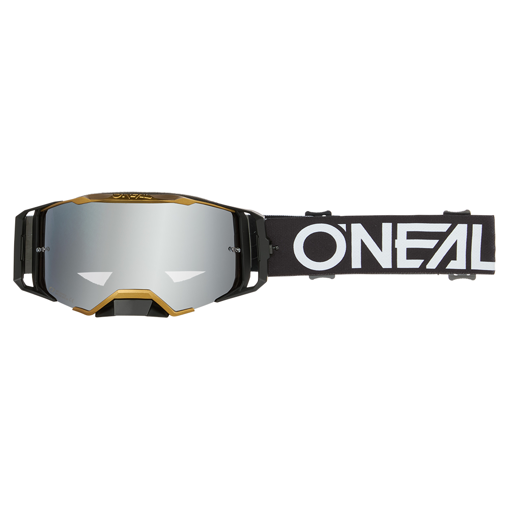 O'NEAL B-33 HEXA Goggle Black/Gold Silver Mirror Screen