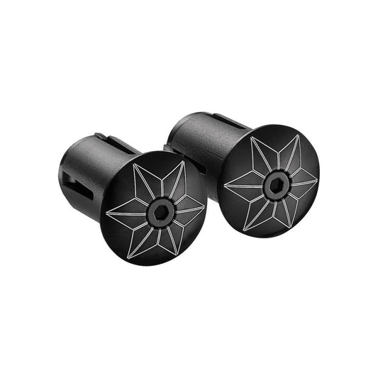 Plug for handlebar SUPACAZ STAR PLUGZ Black