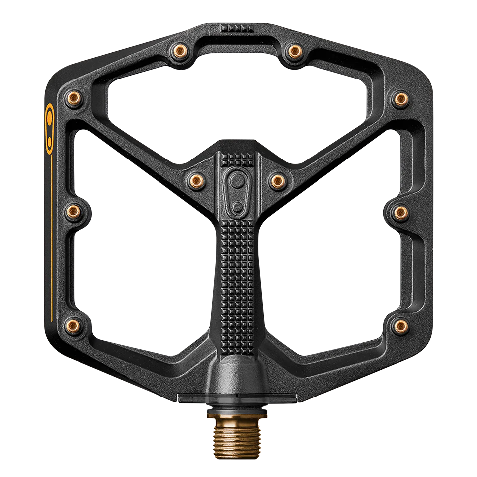 CRANKBROTHERS STAMP 11 Large Black/Gold flat pedals