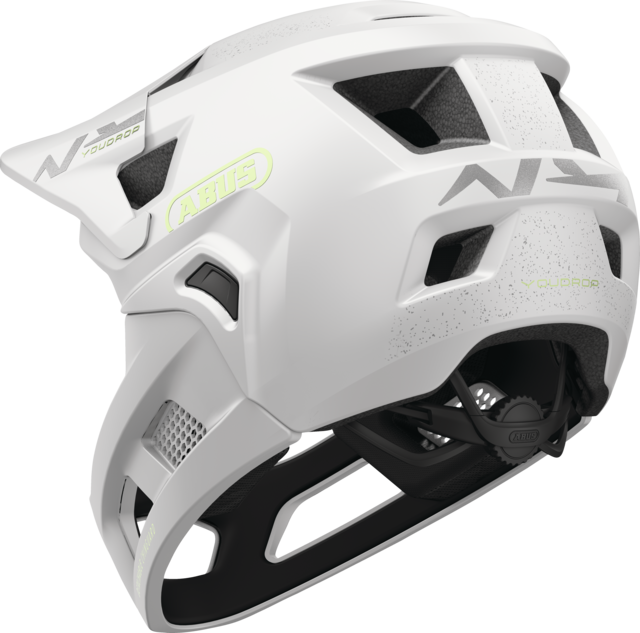 ABUS YOUDROP FF Junior MTB Helmet Lemon White