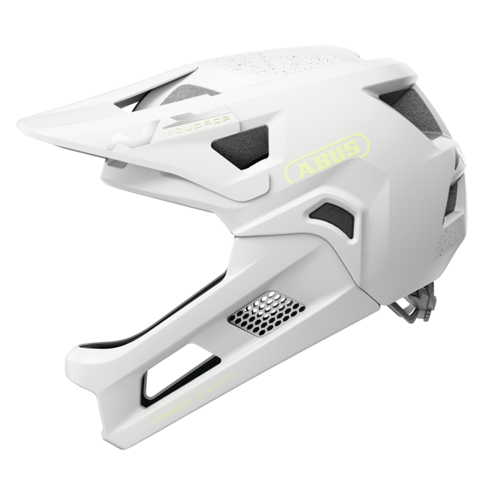 ABUS YOUDROP FF Junior MTB Helmet Lemon White