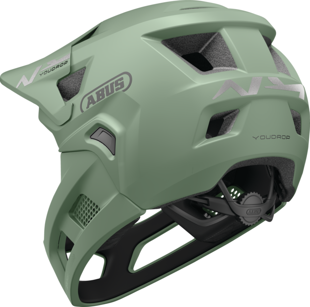 ABUS YOUDROP FF Junior MTB Helmet Mist Green