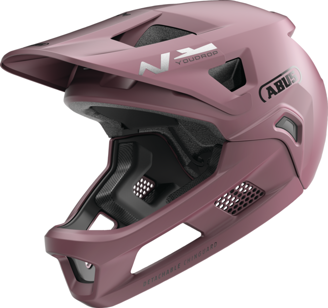 ABUS YOUDROP FF Junior MTB Helmet Blush Red