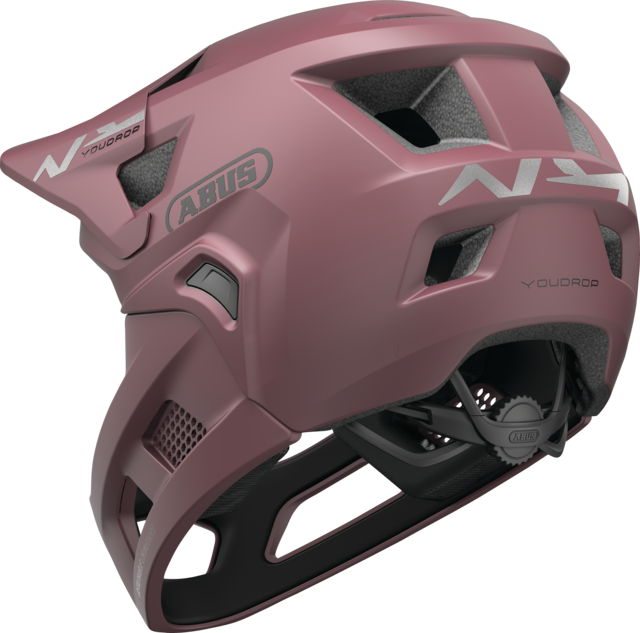 ABUS YOUDROP FF Junior MTB Helmet Blush Red