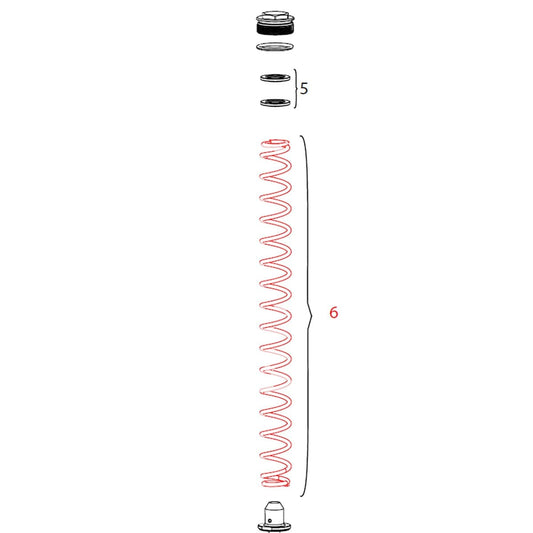 Ressort de Fourche ROCKSHOX DOMAIN Simple Té Dur