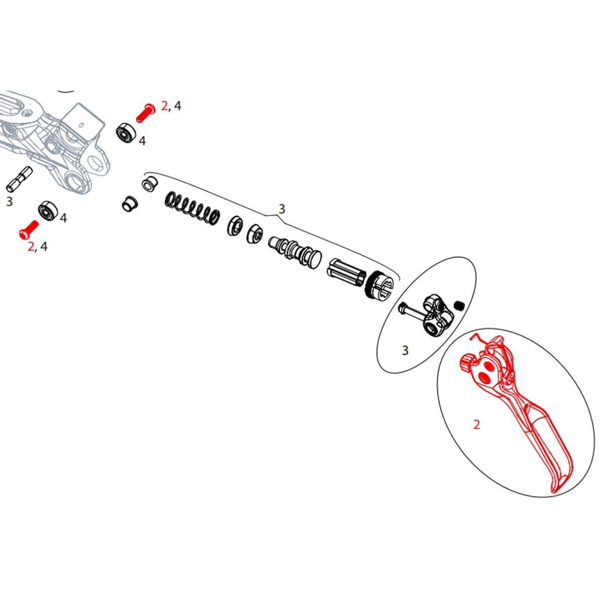 Levier de Frein Seul SRAM GUIDE/CODE RSC