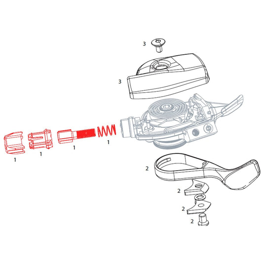 Barillet de Réglage de Tension pour Commandes de Vitesse SRAM  EAGLE XX1 / X01 Or #11.7018.055.000