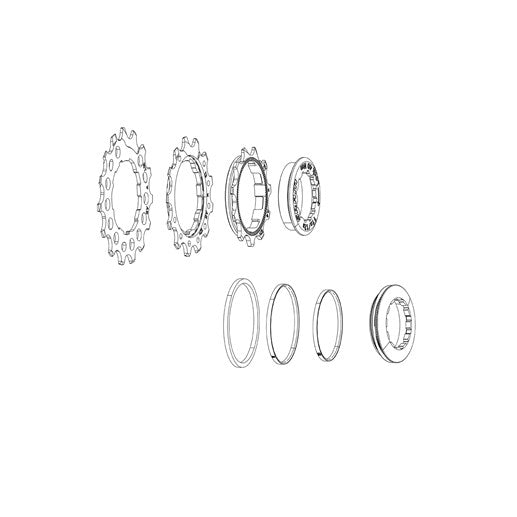 SRAM Eagle PG-1210/1230 Replacement Sprocket Kit #11.2418.008.000