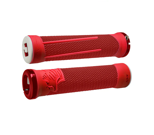 Grips ODI AARON GWIN Lock-On 135 mm Red