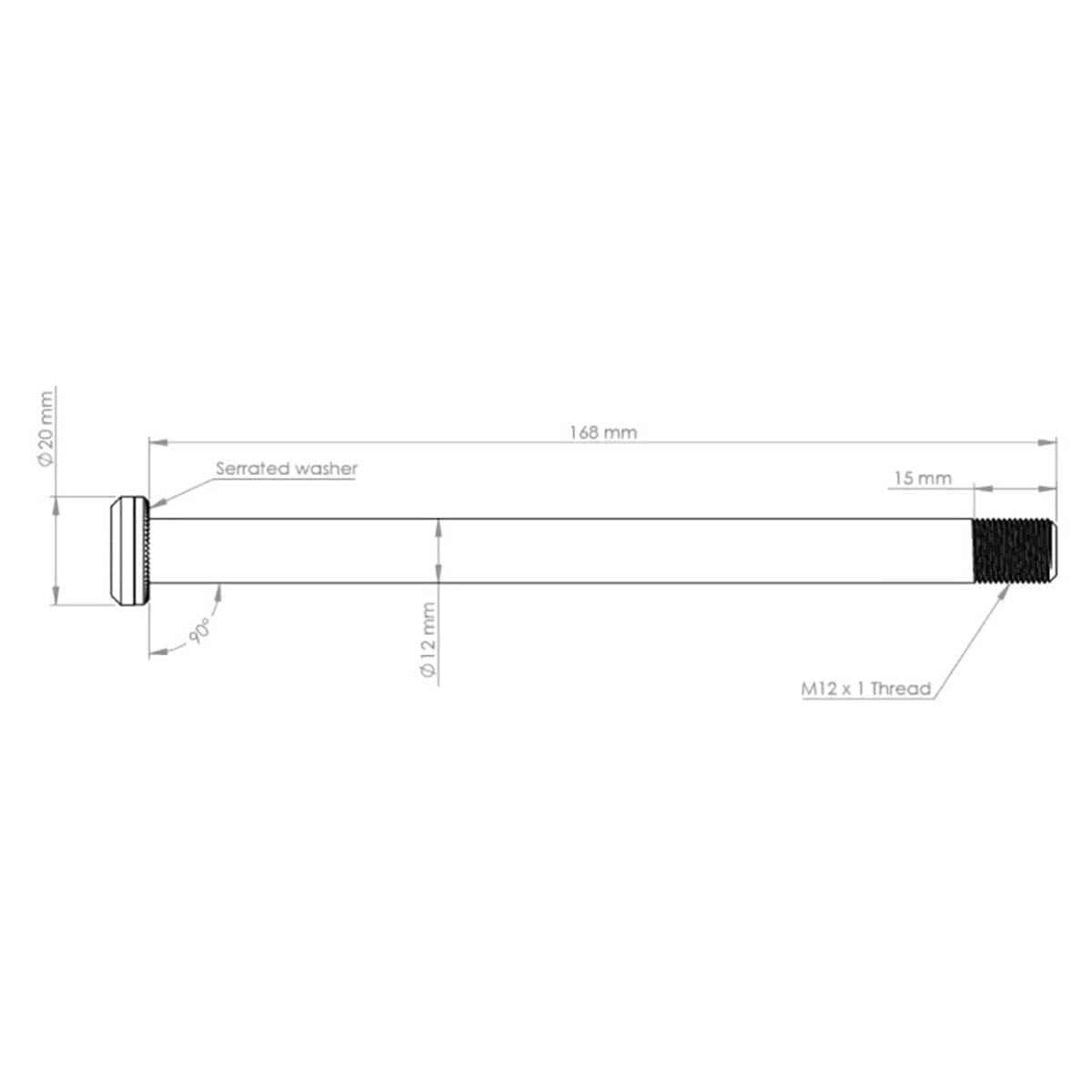 Axe de Roue Arrière BURGTEC 168,5 mm pour Cadres Santa Cruz Bronze