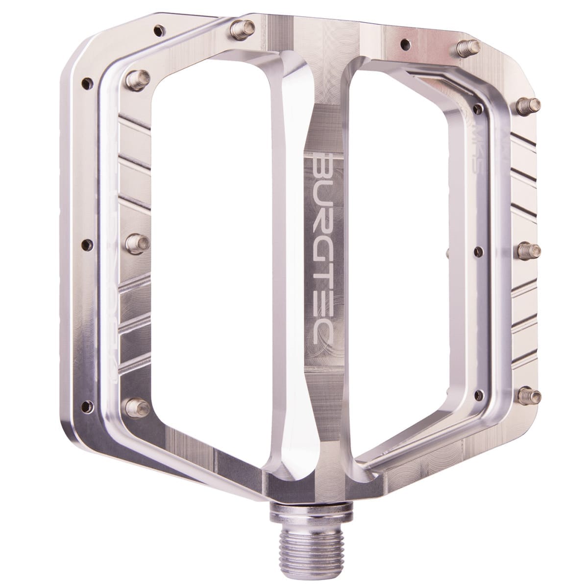 BURGTEC PENTHOUSE FLAT MK5 Silver flat pedals