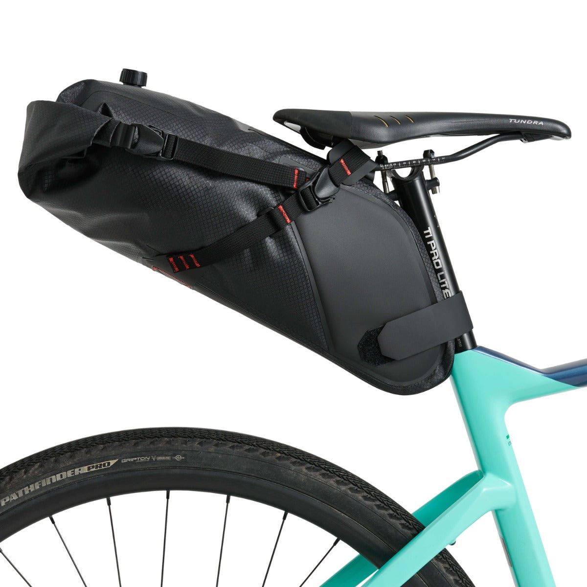 USWE ROLL-TOP SADDLE BAG 9 L Black