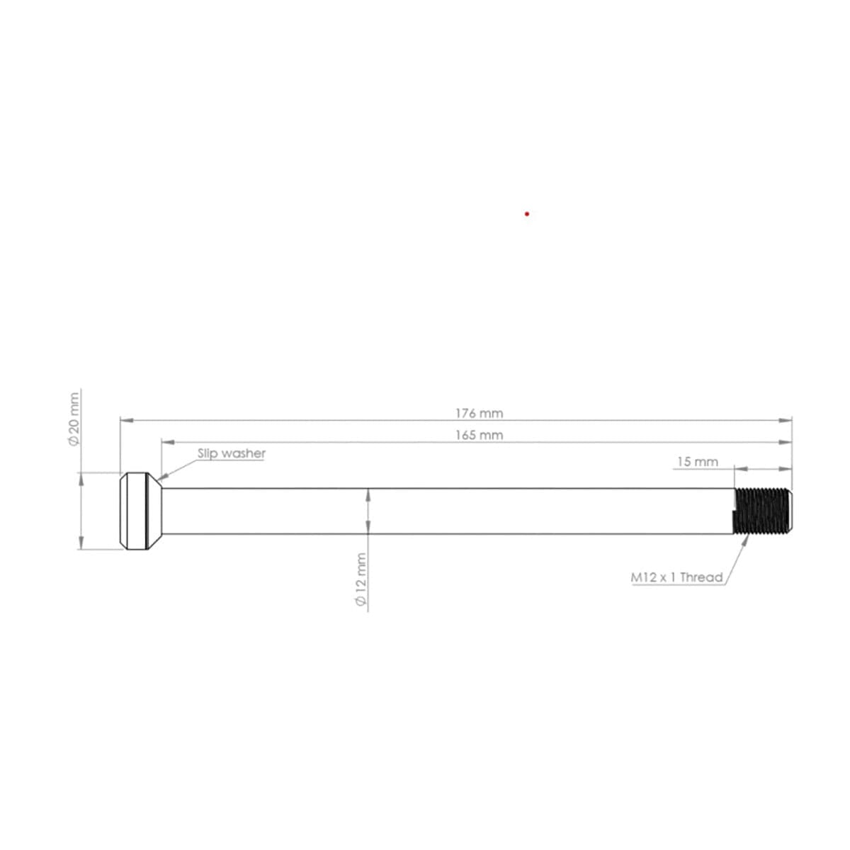 Axe de Roue Arrière BURGTEC 175,5 mm pour Cadres Specialized Bleu