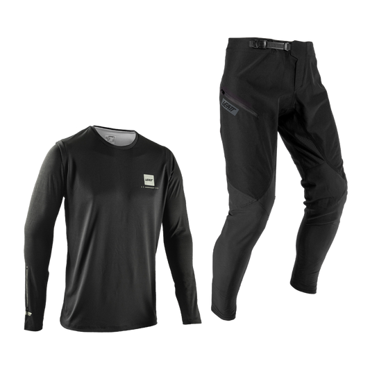 LEATT MTB GRAVITY 1.0 Junior Jersey + Pants Kit Black