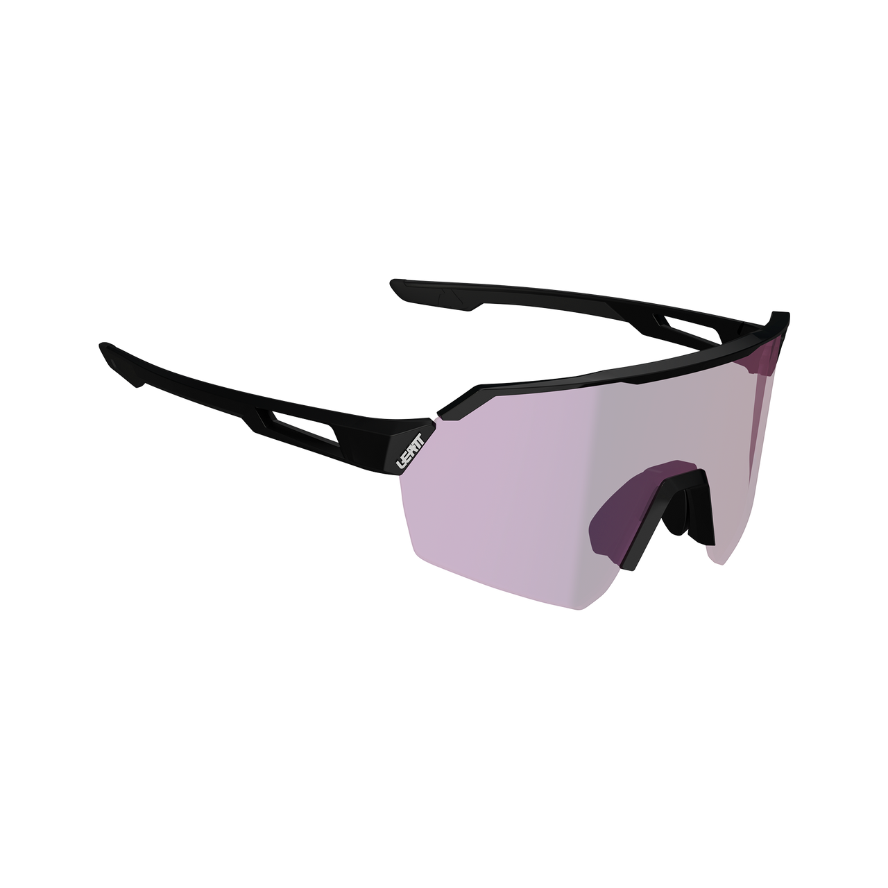 LEATT RIDEVIZ LITE LARGE Satin Black Iriz Crystal Violet Glasses