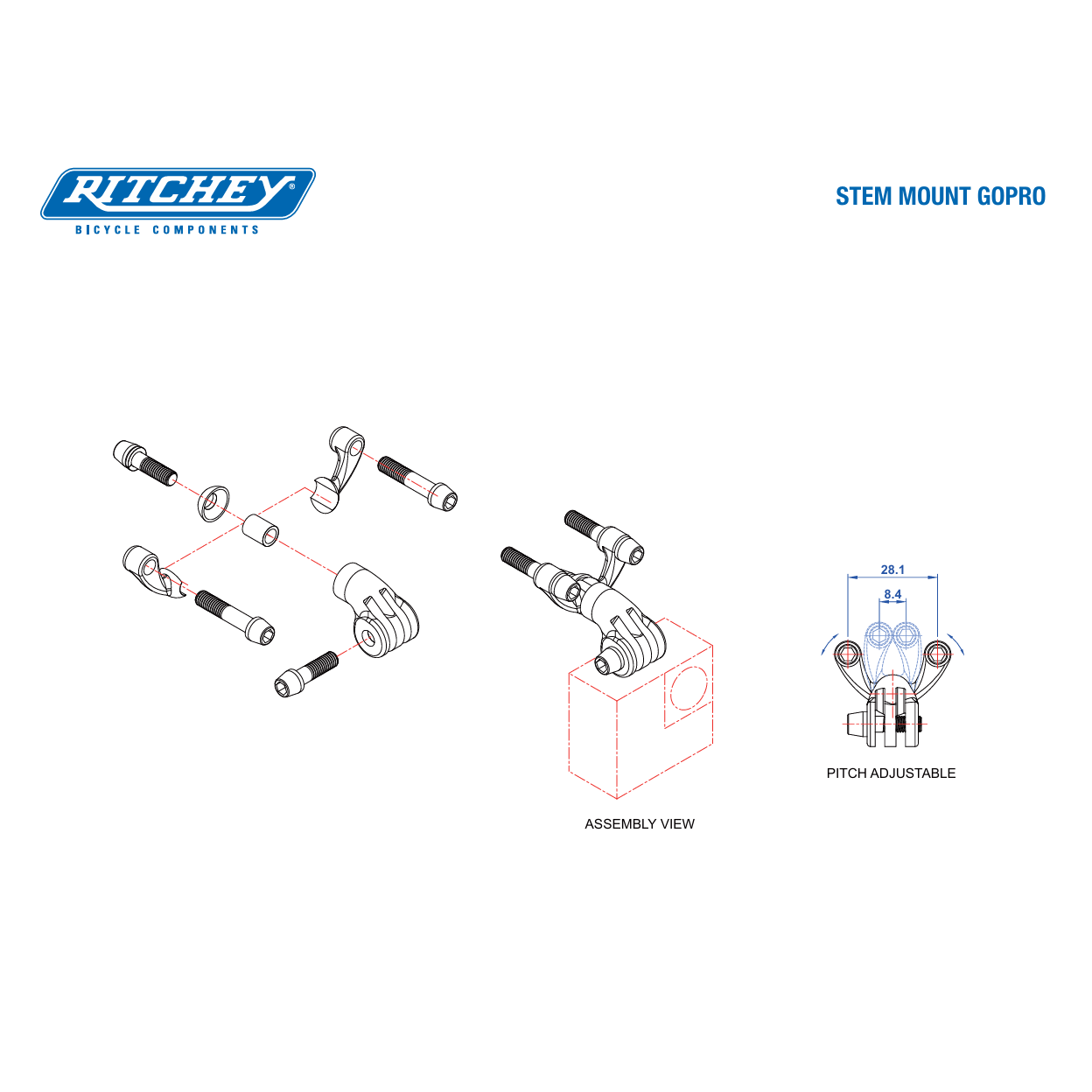 RITCHEY Mounting Kit for GoPro Camera