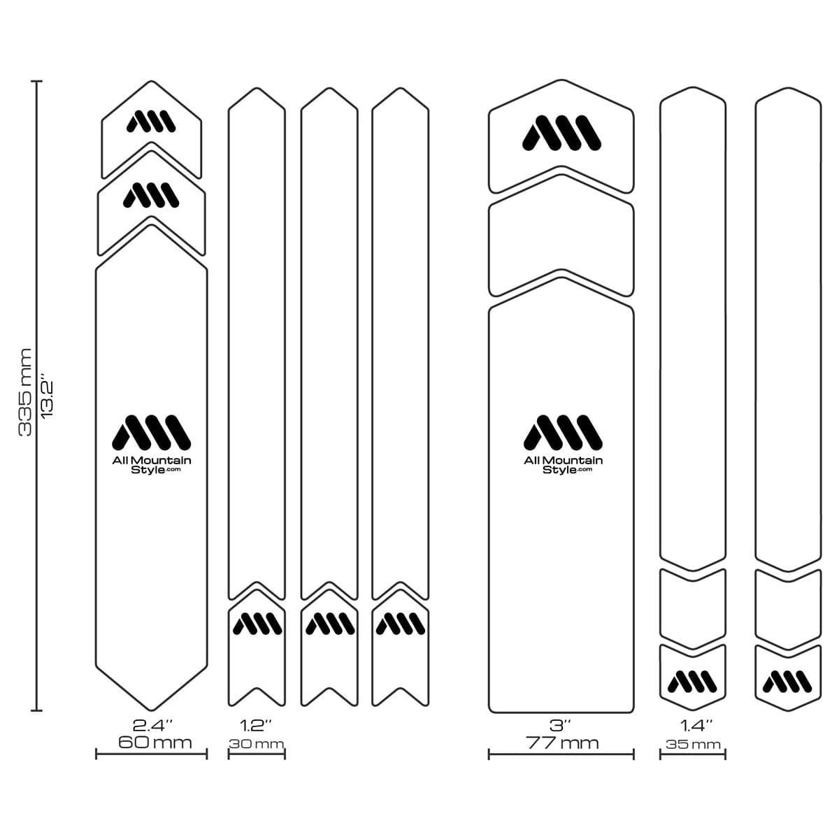 Protection Adhésive pour Cadre ALL MOUNTAIN STYLE FULL