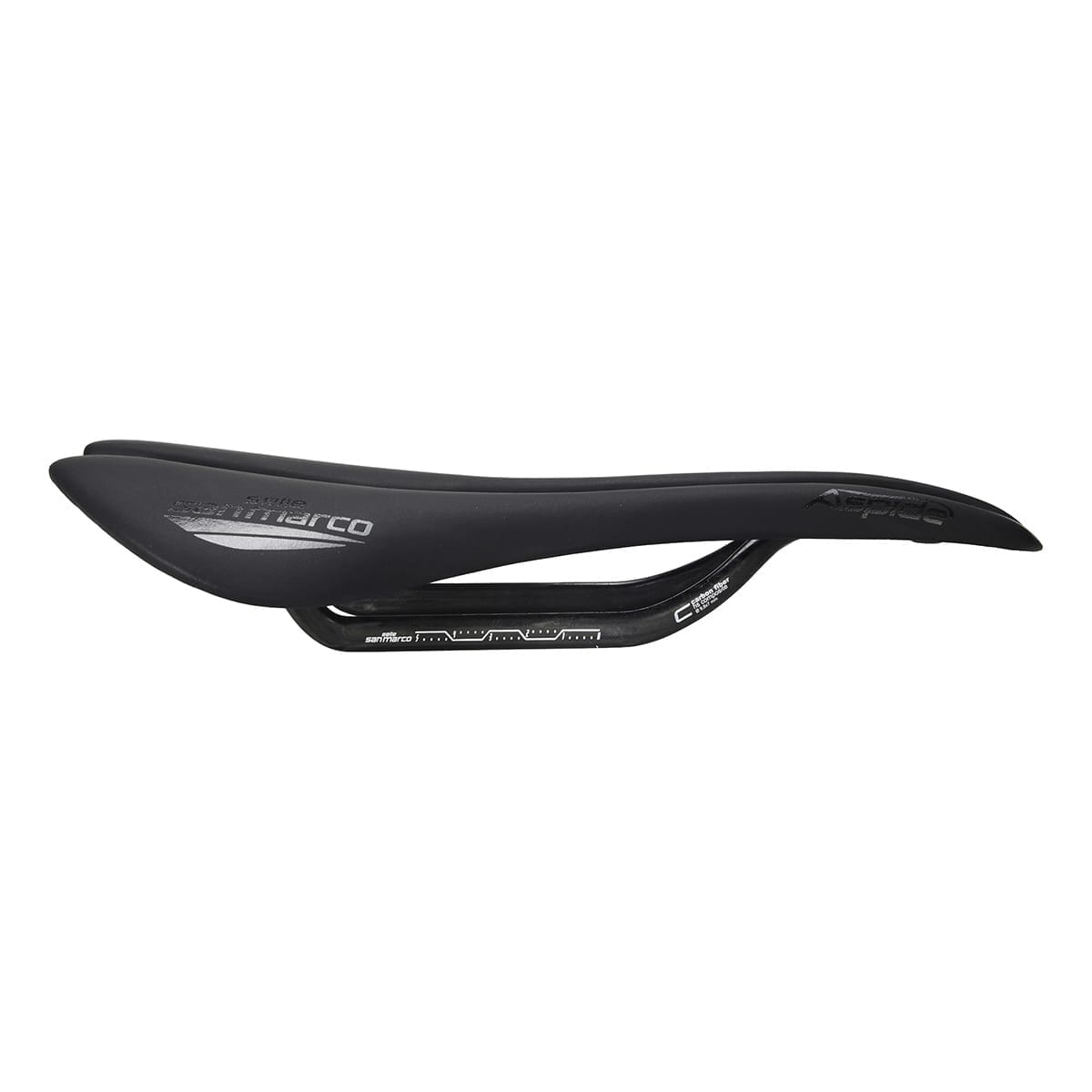 Selle SELLE SAN MARCO ASPIDE SUPERLEGGERA OPEN FIT WIDE Rails Carbone