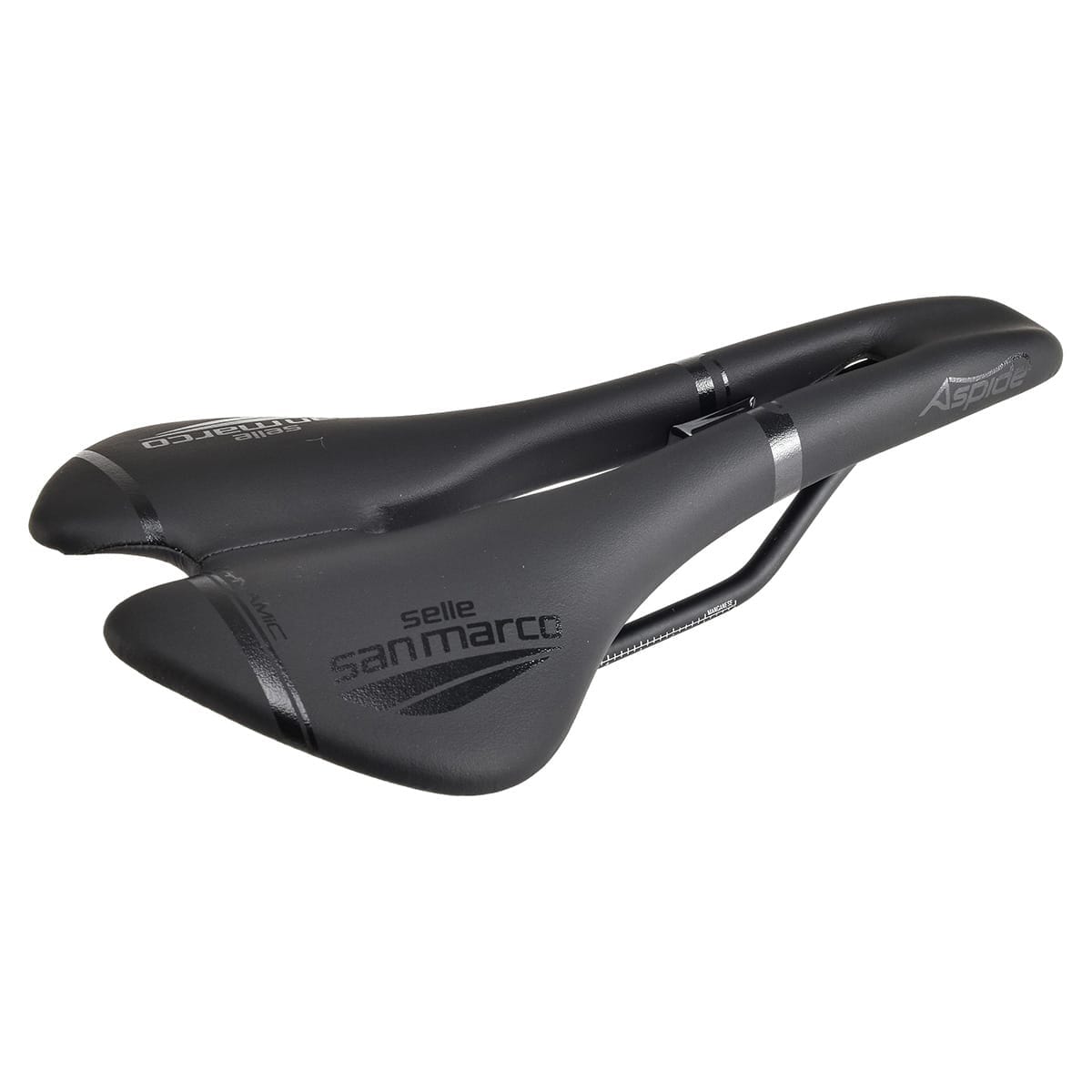 Selle SELLE SAN MARCO ASPIDE DYNAMIC OPEN FIT WIDE Rails Manganèse Noir