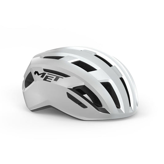 Casque Route MET VINCI MIPS Blanc Argent Glossy