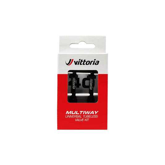 Tubeless valves VITTORIA MULTIWAY Black Presta (x2)